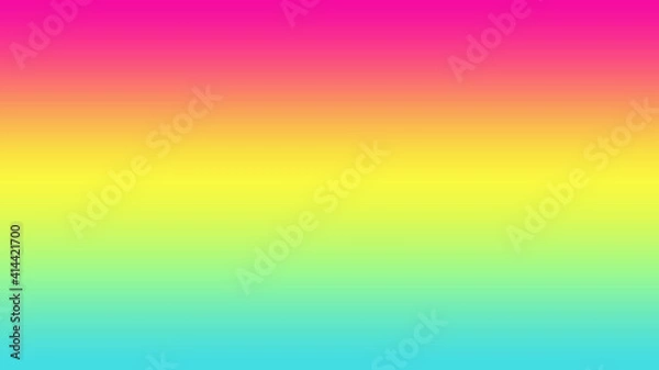 Fototapeta Abstract combination of Hot Pink, vivid yellow and blue Cyan solid color linear gradient background