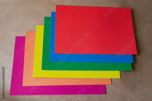 Obraz Colored paper, abstract colorful background. 