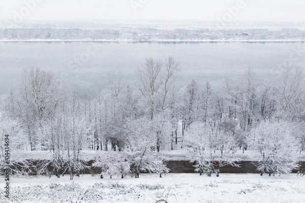 Obraz embankment in winter seven