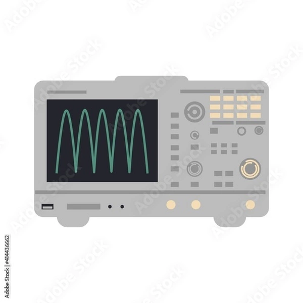 Obraz oscillographs old and new. vector