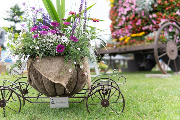Obraz cart with flowers