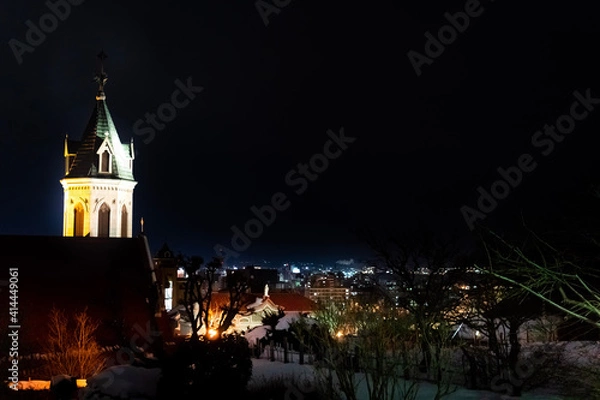 Obraz church at night