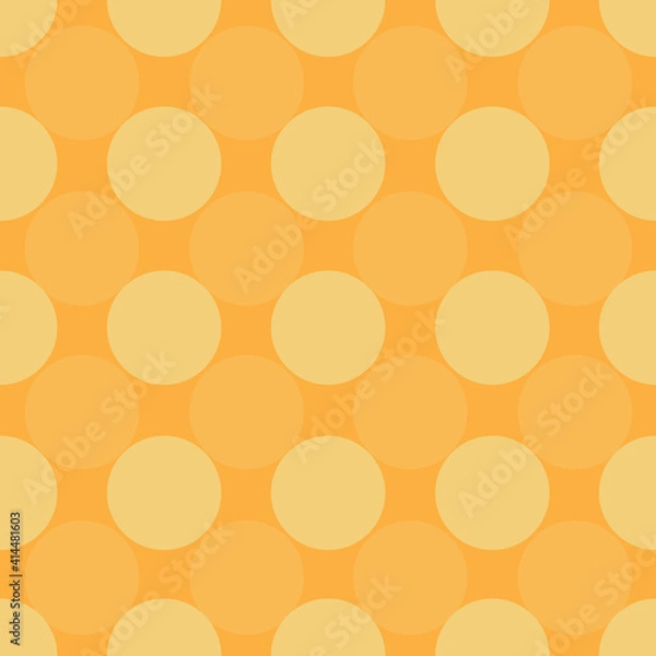Obraz Circles overlapping translucence surface pattern design vector seamless two tone grid