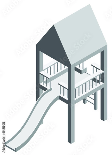 Fototapeta Isometric Slide