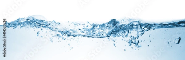 Obraz Wave. Water splashing over white background