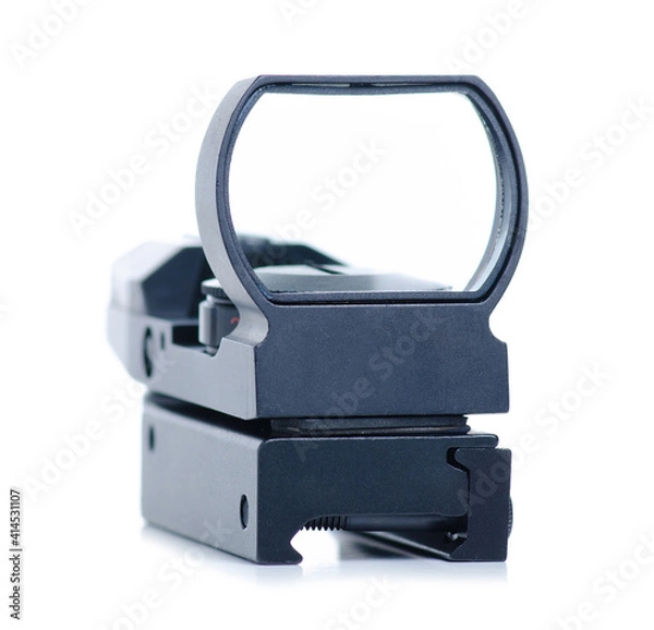 Fototapeta Collimator sight optic on white background isolation