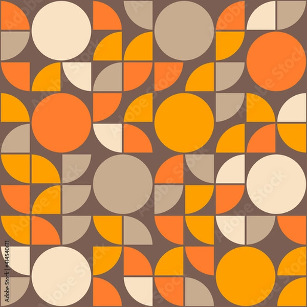 Fototapeta Fourth springboard gray color pattern. Gray quarters pattern. Vector.