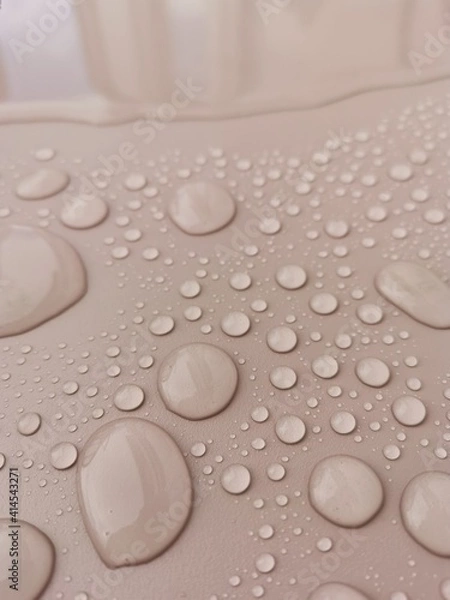 Obraz Rain drops on a metal