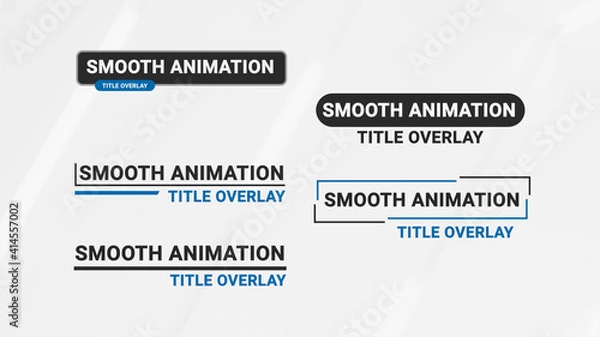 Fototapeta Smooth Animation Title Overlay