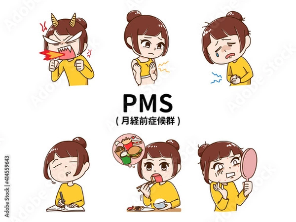 Fototapeta PMSの症状の一例