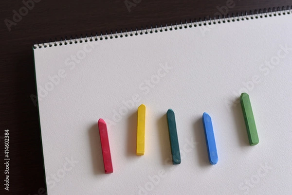 Obraz パステルとスケッチブック