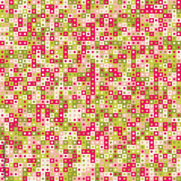 Fototapeta Abstract Geometric Pattern generative computational art illustration