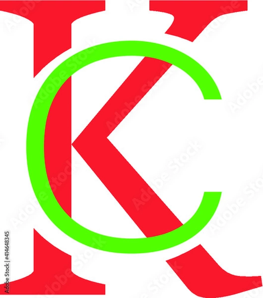 Obraz KC Typography Logo