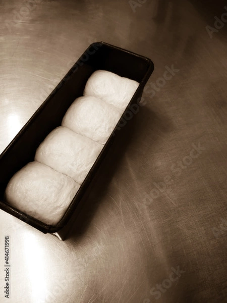 Obraz Bread dough in a mold