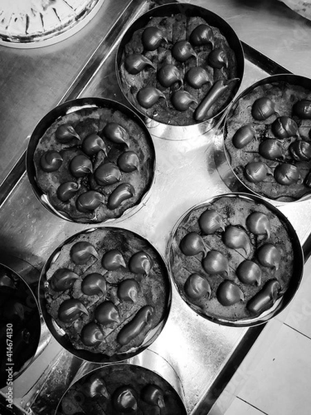 Obraz Cakes in molds