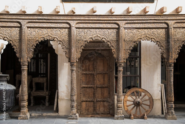 Fototapeta Architecture details of traditional arabian market Souq Waqif in Doha City in Qatar