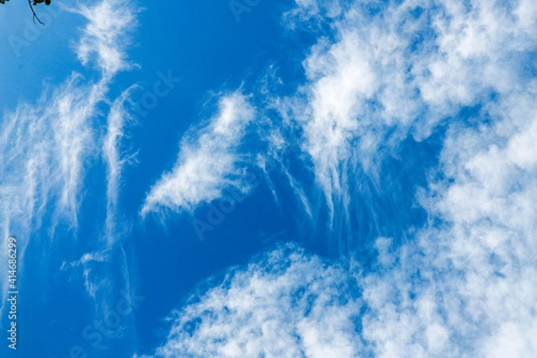 Fototapeta blue sky with clouds