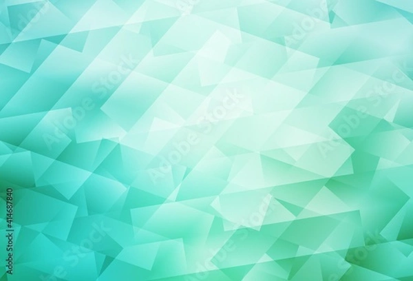 Fototapeta Light Green vector texture in rectangular style.