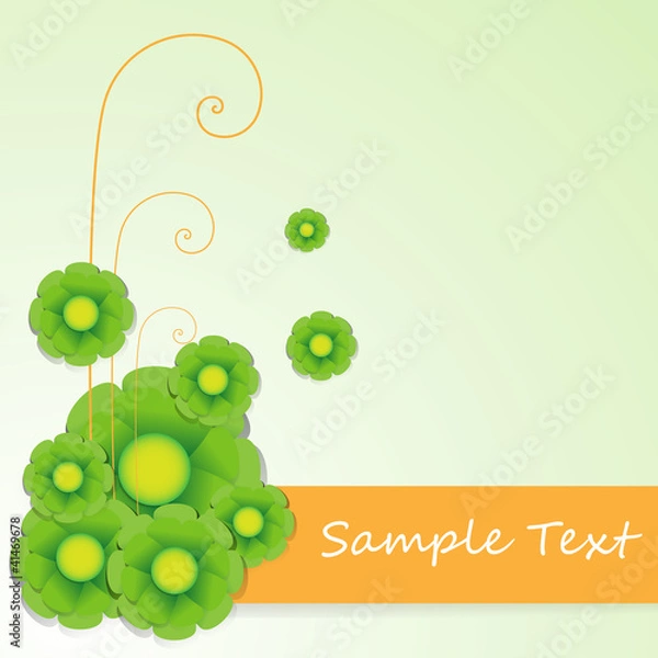 Fototapeta Elegant modern floral background