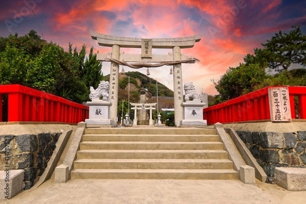 Obraz 織幡神社一の鳥居