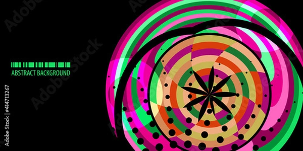 Obraz Geometric colorful abstract background vector template