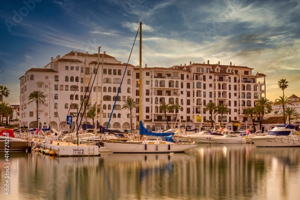 Obraz boats in the harbor