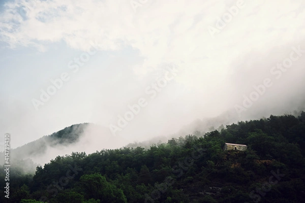 Obraz rainbow over the mountains