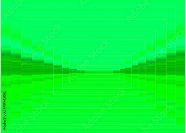 Fototapeta Concentric rectangles on a light green background