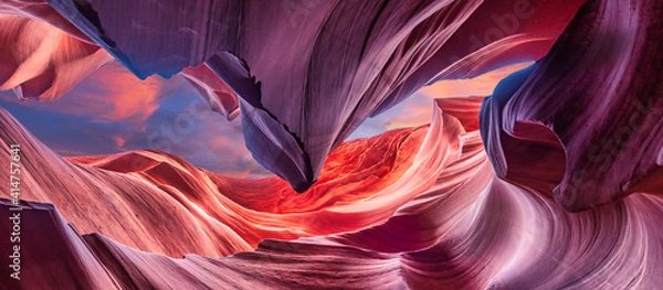 Obraz Canyon Antelope, Arizona, Usa. Abstract background and travel concept. Beauty of nature concept.