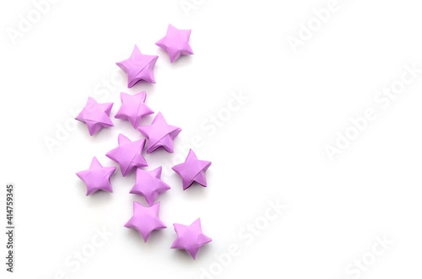 Obraz Folded paper stars, origami stars