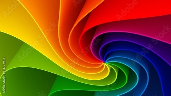 Fototapeta abstract colorful background with waves