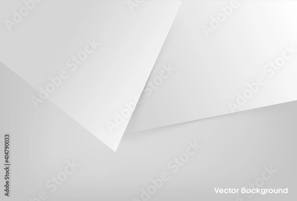 Fototapeta Modern paper background vector. Elegant concept design with shadows