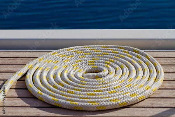 Fototapeta Scotta ordinata sul ponte della barca