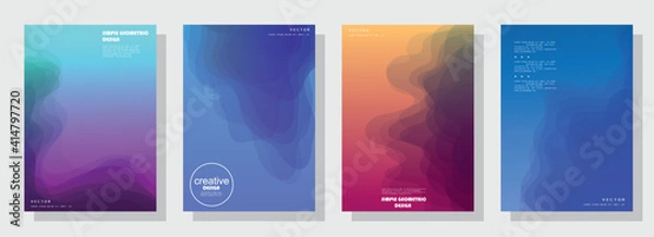 Obraz Abstract background cover design. Vector pattern