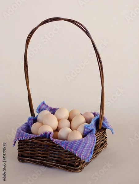 Obraz basket with eggs