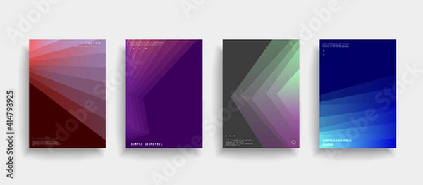 Fototapeta Abstract background cover design. Vector pattern