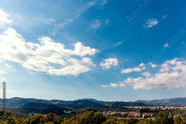 Obraz Urban mountainous landscape
