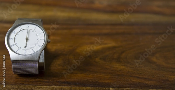 Obraz Uhr mit Platz für Text