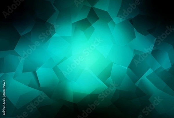 Fototapeta Dark Blue, Green vector template with chaotic shapes.