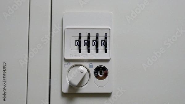 Fototapeta ダイヤル式ロッカー