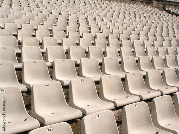 Obraz soccer stadium chairs