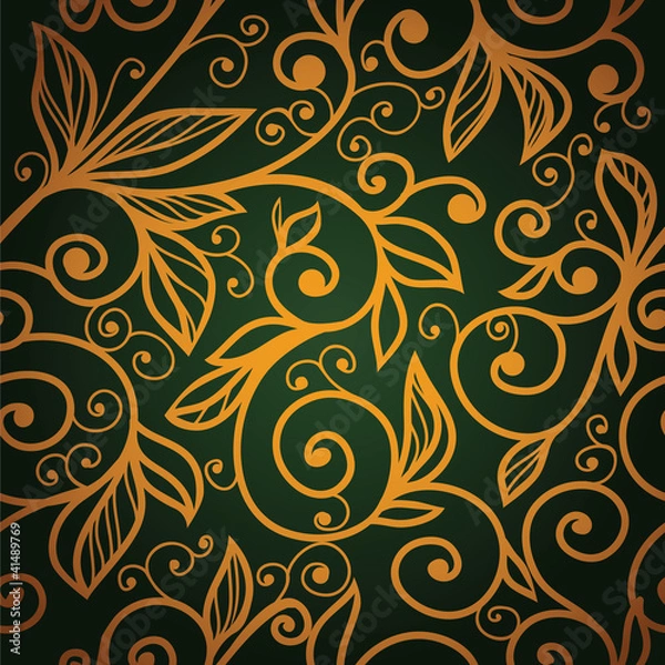 Obraz excellent seamless floral background