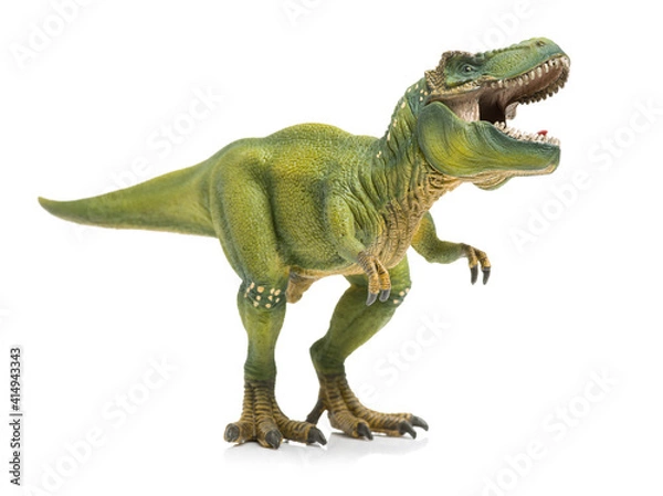 Obraz Zabawki dinozaurów na białym tle
