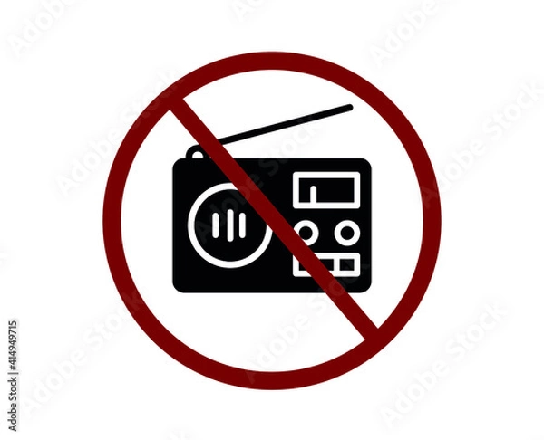 Fototapeta no radio sign