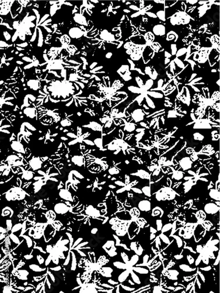 Obraz distressed pattern in traditional motifs 