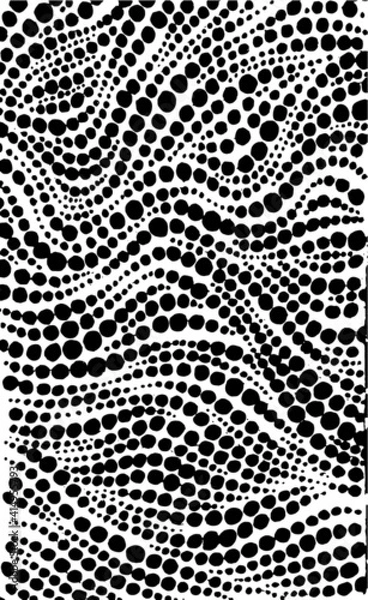 Obraz black and white distressed pattern