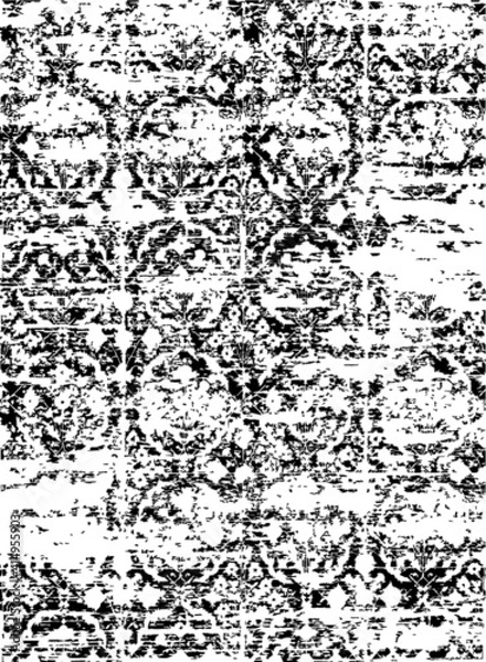 Obraz distressed pattern in traditional motifs 