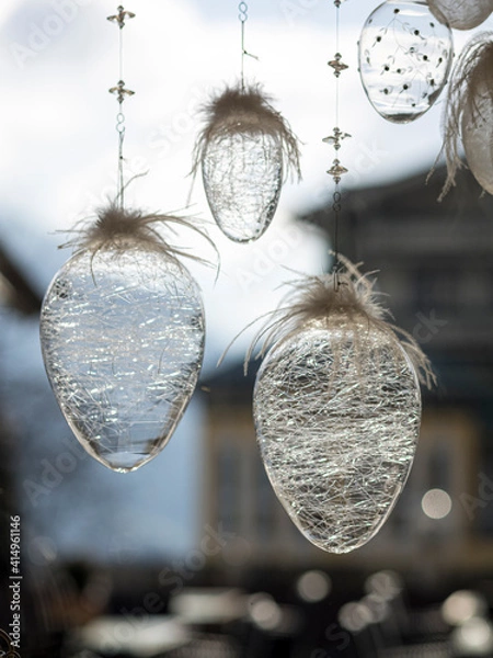 Obraz Glaseier, Deko im Fenster