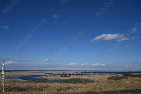 Fototapeta landscape with clouds