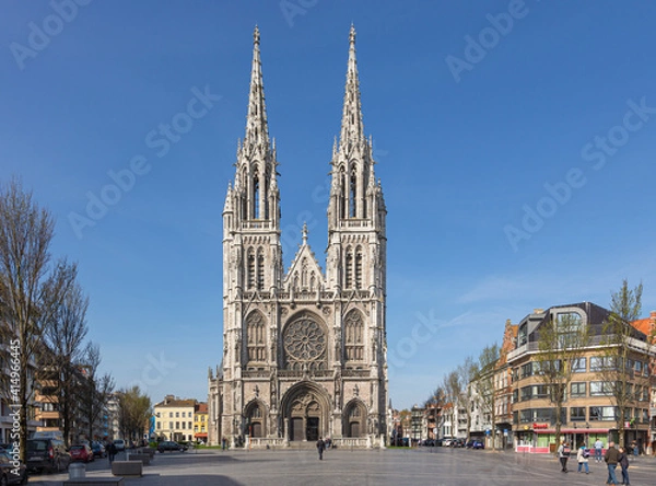 Fototapeta Church of Saint Peter and Saint Paul in Ostend, Belgium